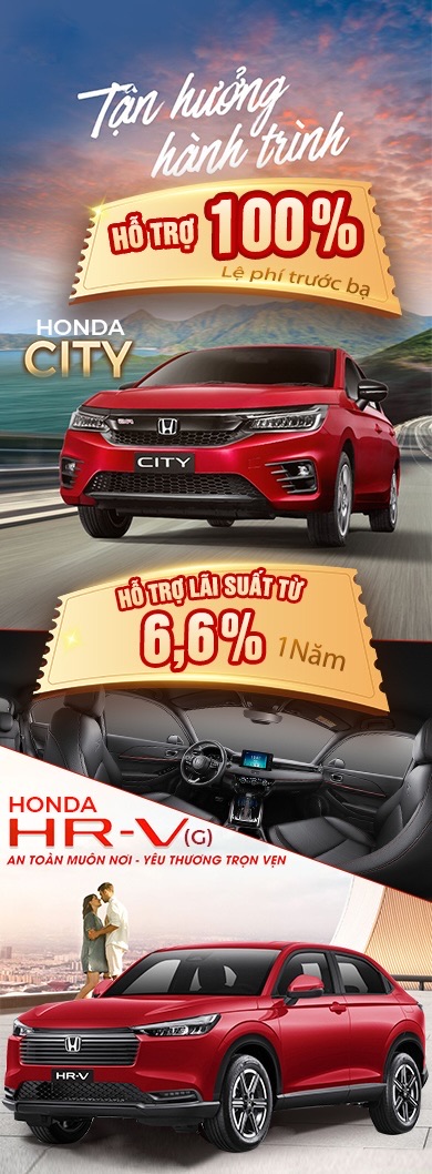 Quyền lợi khi đăng ký — ưu đãi Honda City & HR-V tại Bình Thuận