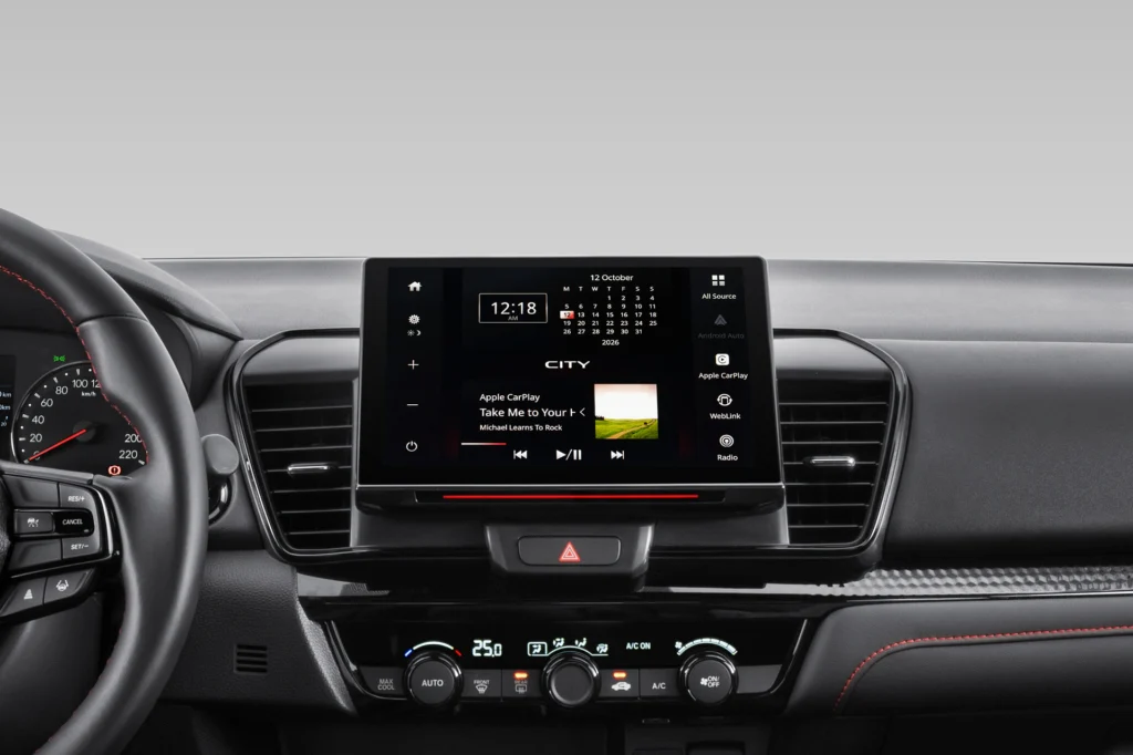 Nội thất Honda City 2027 hàng ghế trước