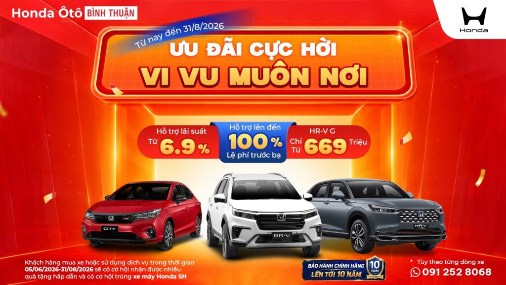 THÁNG 8 CHỐT HONDA – ƯU ĐÃI LỚN, NHẸ GÁNH CHI PHÍ!