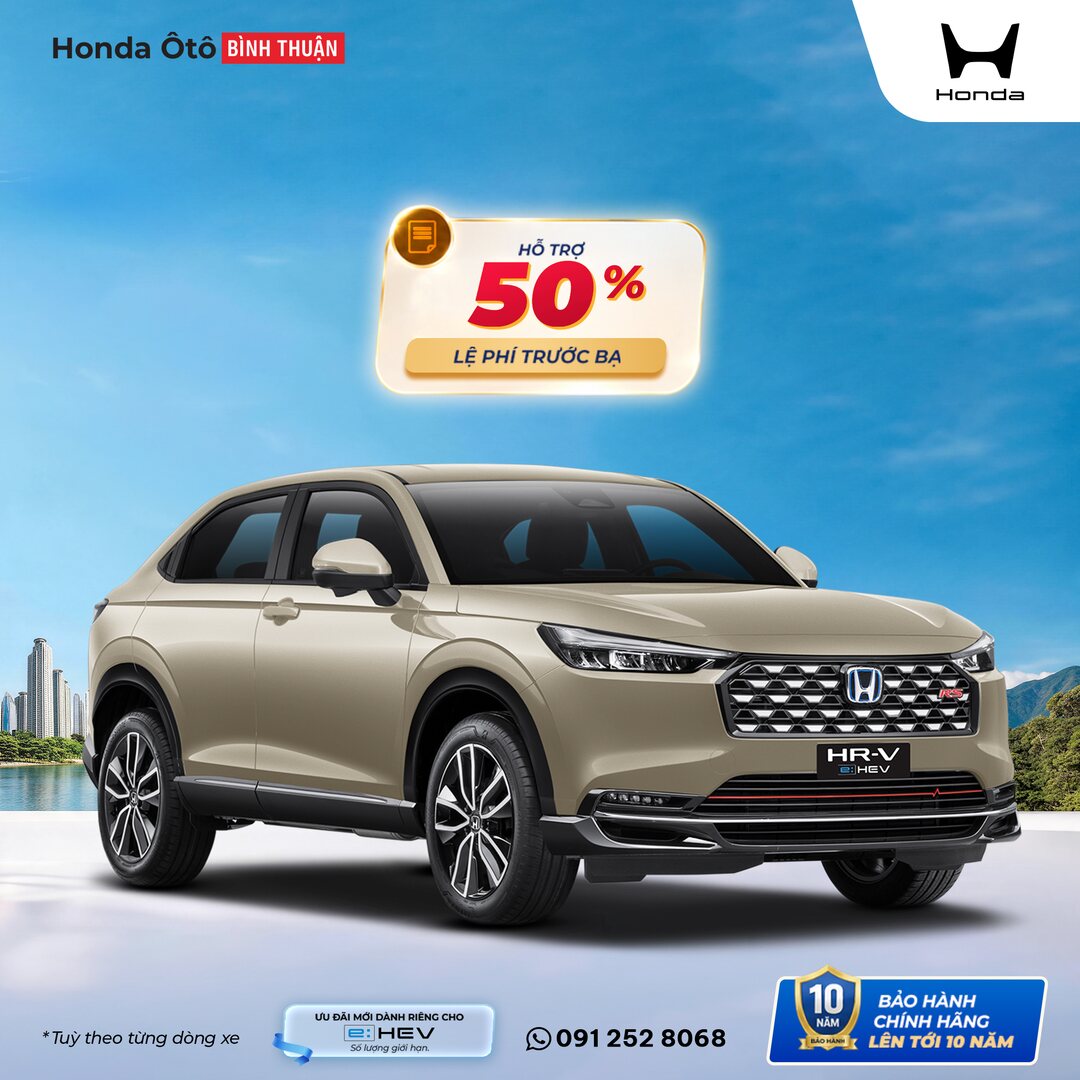 Ưu đãi Honda HR-V Bản e:HEV RS tháng 10/2026