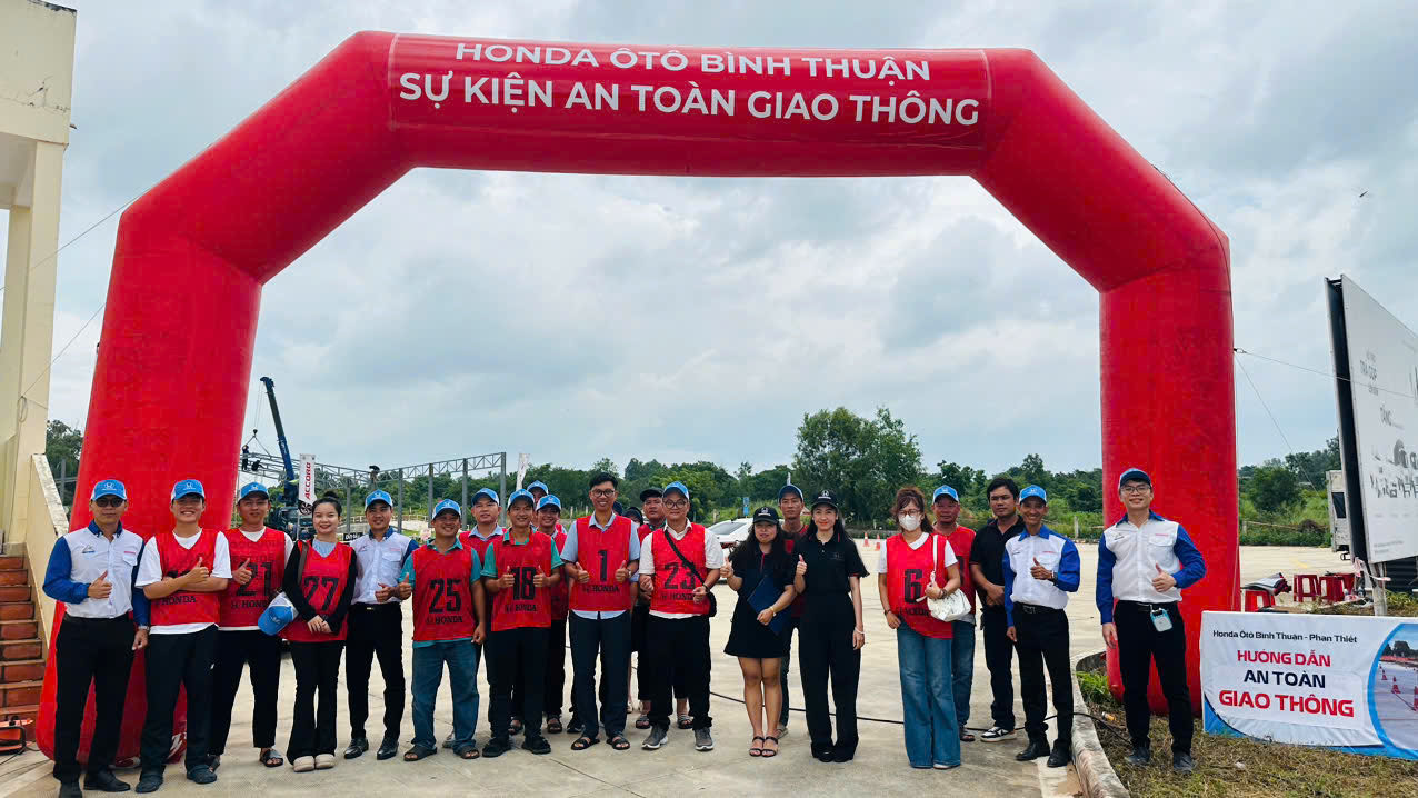 Học viên tham gia Chương trình An toàn giao thông cùng Honda Ô tô Bình Thuận