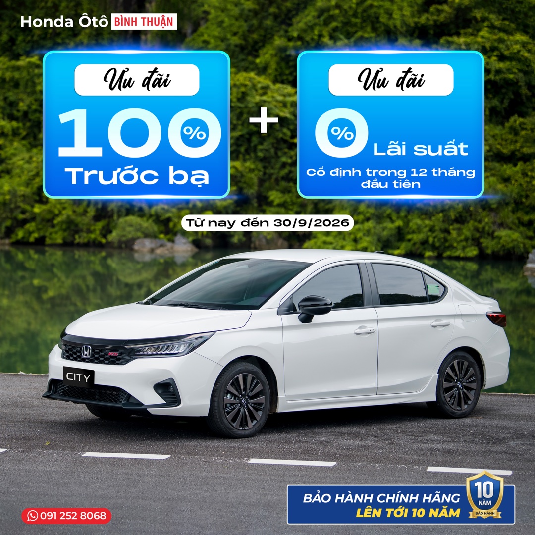 Ưu đãi Honda City tháng 9/2026