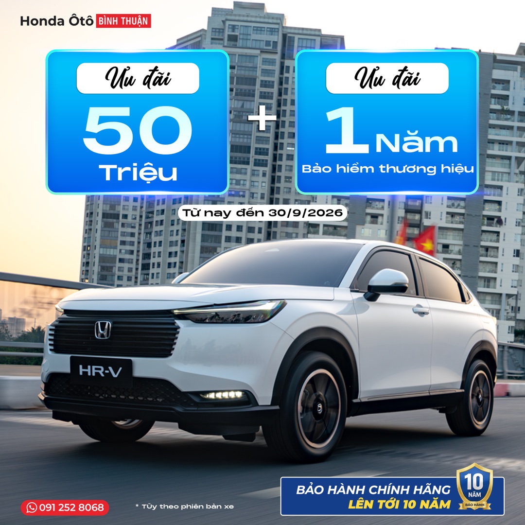 Ưu đãi Honda HR-V tháng 9/2026